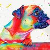 Colorful Splash Pug Diamond Painting