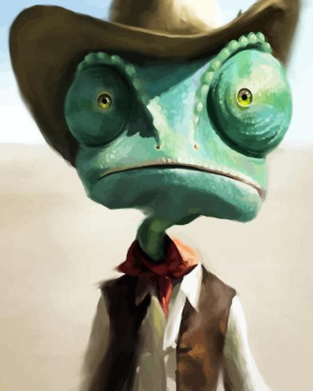 Cowboy Rango Character Art Diamond Painting