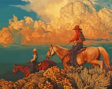 Cowboys In Arizona Diamond Painting