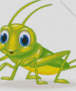 Cute Cricket Insect Art Diamond Painting