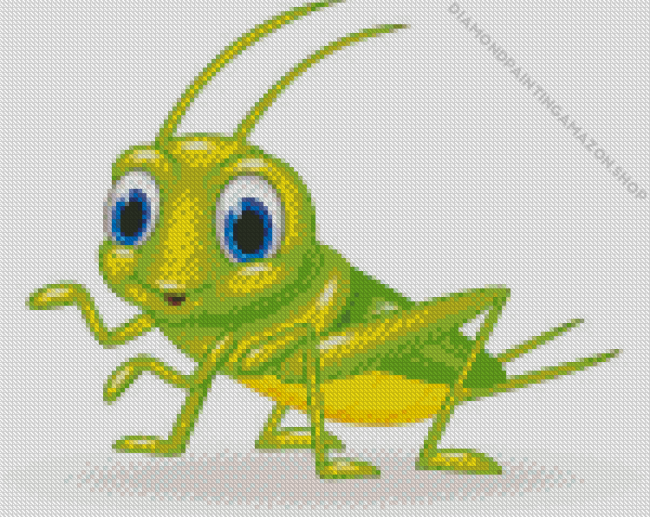 Cute Cricket Insect Art Diamond Painting