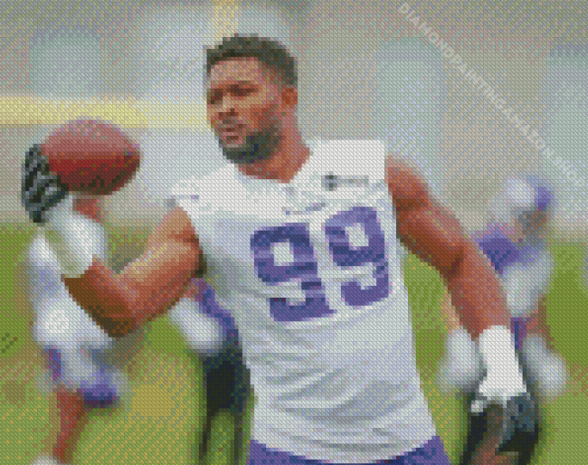 Danielle Hunter Football Player Diamond Painting