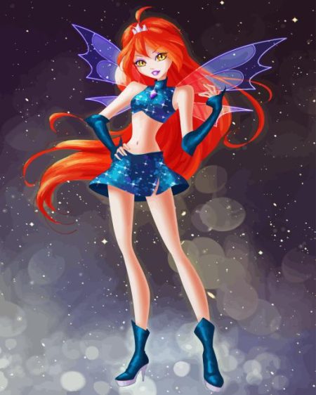 Dark Bloom Animation Character Diamond Painting