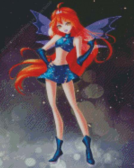 Dark Bloom Animation Character Diamond Painting