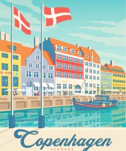 Denmark Copenhagen Poster Diamond Painting