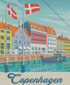 Denmark Copenhagen Poster Diamond Painting