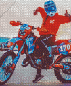 Dirt Bike Girl Diamond Painting