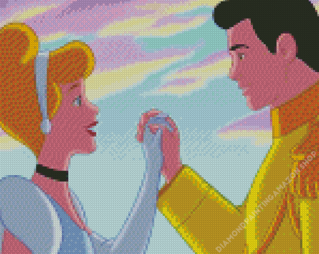 Disney Cinderella And Prince Diamond Painting