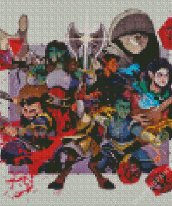 Dnd Party Illustration Diamond Painting