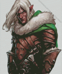 Drizzt Dourden Character Art Diamond Painting