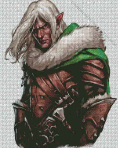Drizzt Dourden Character Art Diamond Painting