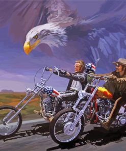 Eagle With Harley Davidson Art Diamond Painting