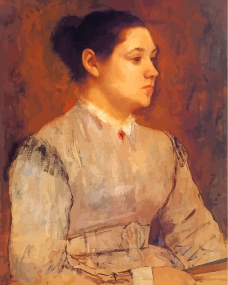 Edgar Degas Portrait Of A Young Woman Diamond Painting