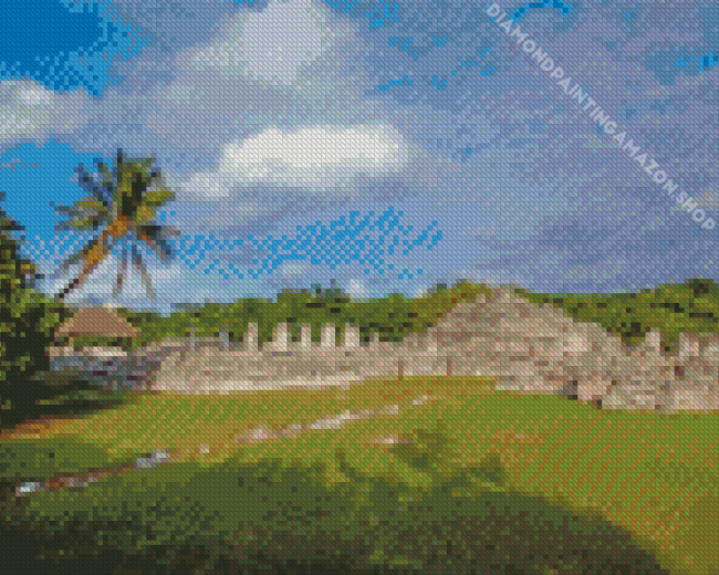 El Rey Archaeological Zone Cancun Diamond Painting