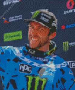 Eli Tomac Motorcycle Diamond Painting