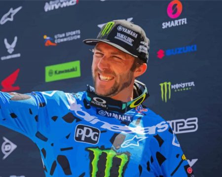 Eli Tomac Motorcycle Diamond Painting