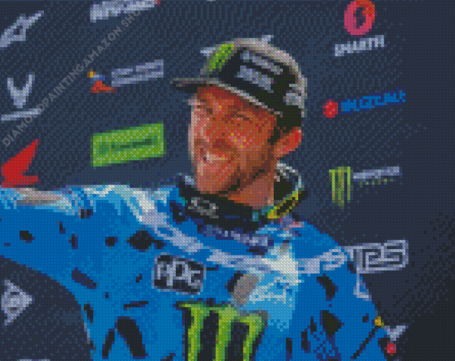 Eli Tomac Motorcycle Diamond Painting