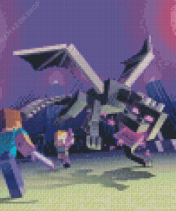 Ender Dragon Minecraft Diamond Painting