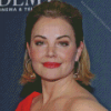 Erica Durance With Red Lipstick Diamond Painting