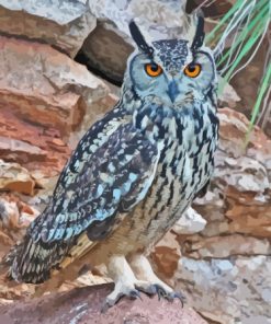 Eurasian Eagle Owl Birds Diamond Painting