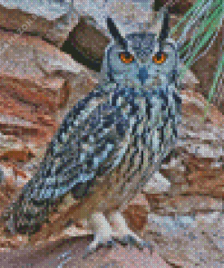 Eurasian Eagle Owl Birds Diamond Painting