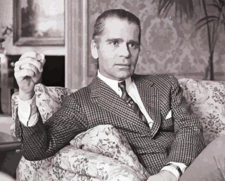 Fashion Designer Karl Lagerfeld Diamond Painting