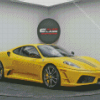 Ferrari F430 Yellow Car Diamond Painting