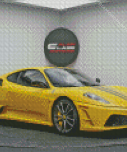 Ferrari F430 Yellow Car Diamond Painting