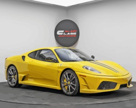 Ferrari F430 Yellow Car Diamond Painting