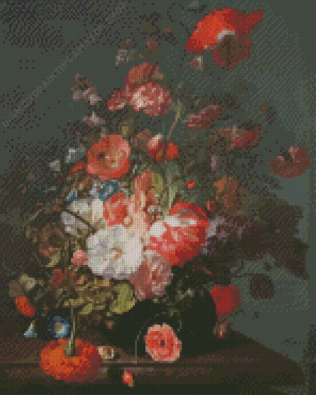 Flower Still Life By Rachel Ruysch Diamond Painting