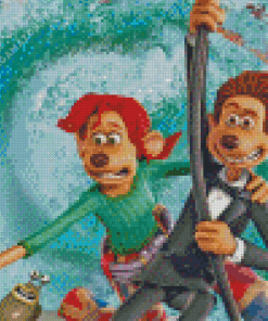 Flushed Away Characters Diamond Painting