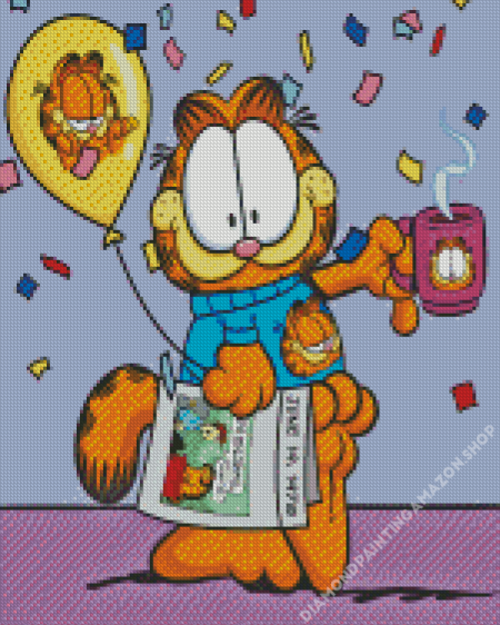 Garfield The Cat Animation Diamond Painting
