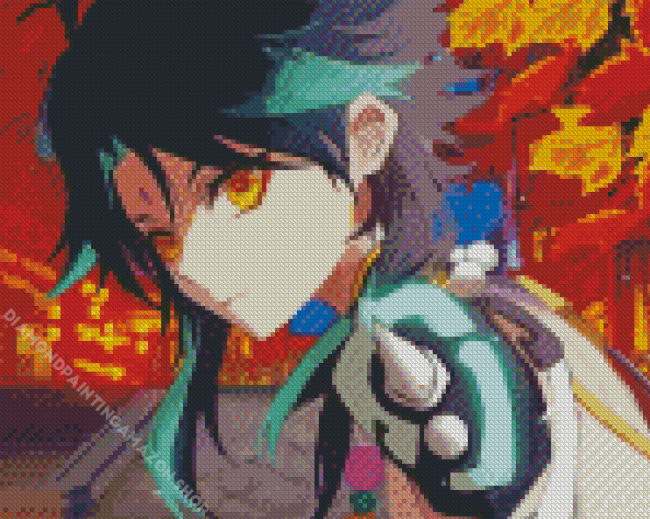 Genshin Impact Xiao Character Diamond Painting