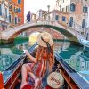 Girl On Gondola Diamond Painting