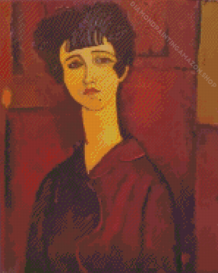 Girl Portrait Amedeo Modigliani Diamond Painting