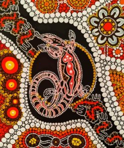 Goanna Aboriginal Arts Diamond Painting