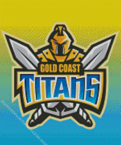 Gold Coast Titans Logo Diamond Painting