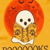 Halloween Ghost Reading Book Diamond Painting