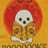 Halloween Ghost Reading Book Diamond Painting