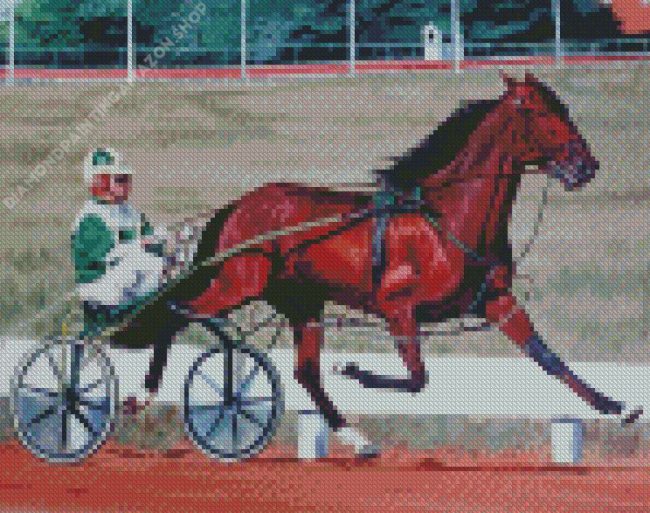 Harness Horse Race Diamond Painting