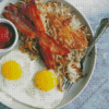 Hash Browns Dish Diamond Painting