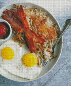 Hash Browns Dish Diamond Painting