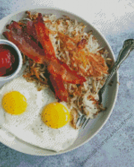 Hash Browns Dish Diamond Painting