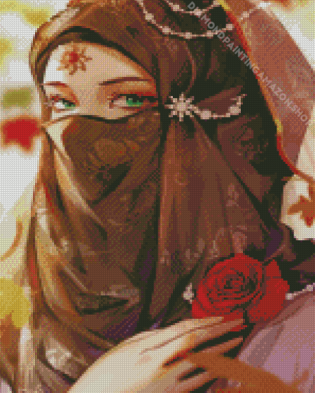 Hijab Muslim Girl Diamond Painting