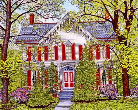 Historic House Garden Diamond Painting