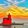 Holland Michigan Lighthouse Diamond Painting