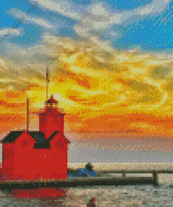 Holland Michigan Lighthouse Diamond Painting