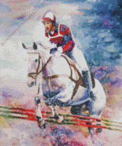 Horse Show Jumping Diamond Painting