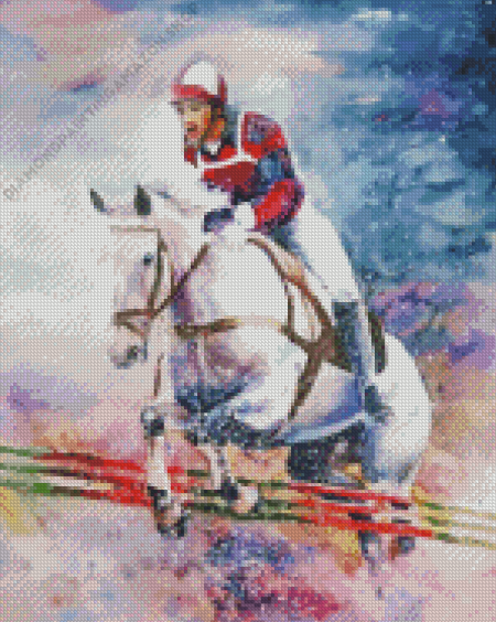 Horse Show Jumping Diamond Painting