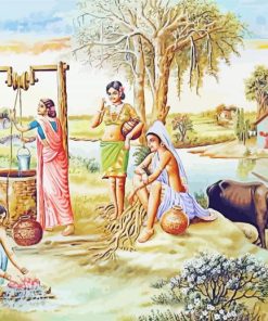 Indian Village Art Diamond Painting